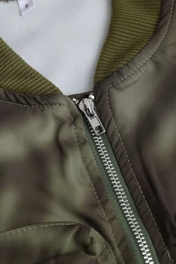 MICAS Outerwear|Outerwear-Camo Print Zipper Pocket Jacket GREEN