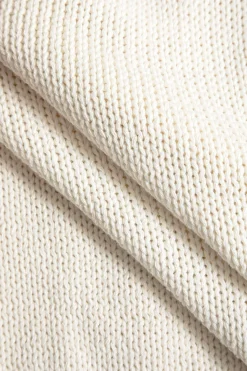 MICAS Knit Tops-Chain Asymmetrical Hem Sweater Tank Top BEIGE