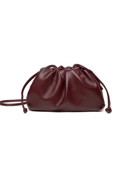 MICAS Bags-Cloud-Inspired Clutch Bag BURGUNDY