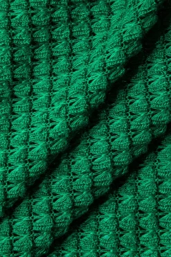 MICAS Short Sets-Collar Crop Top And Short Sets GREEN