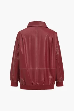 MICAS Outerwear|Outerwear-Collared Zipper Jacket