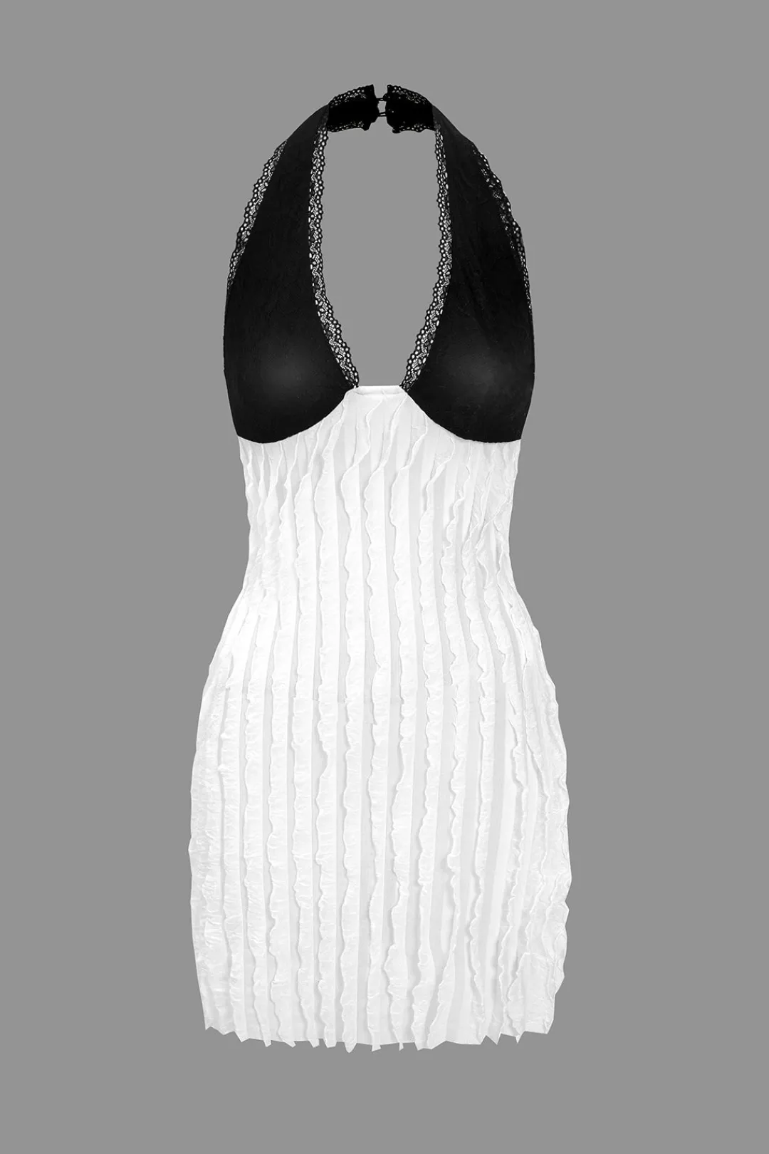 MICAS Mini Dresses-Color Block Backless Mini Dress Contrast Color