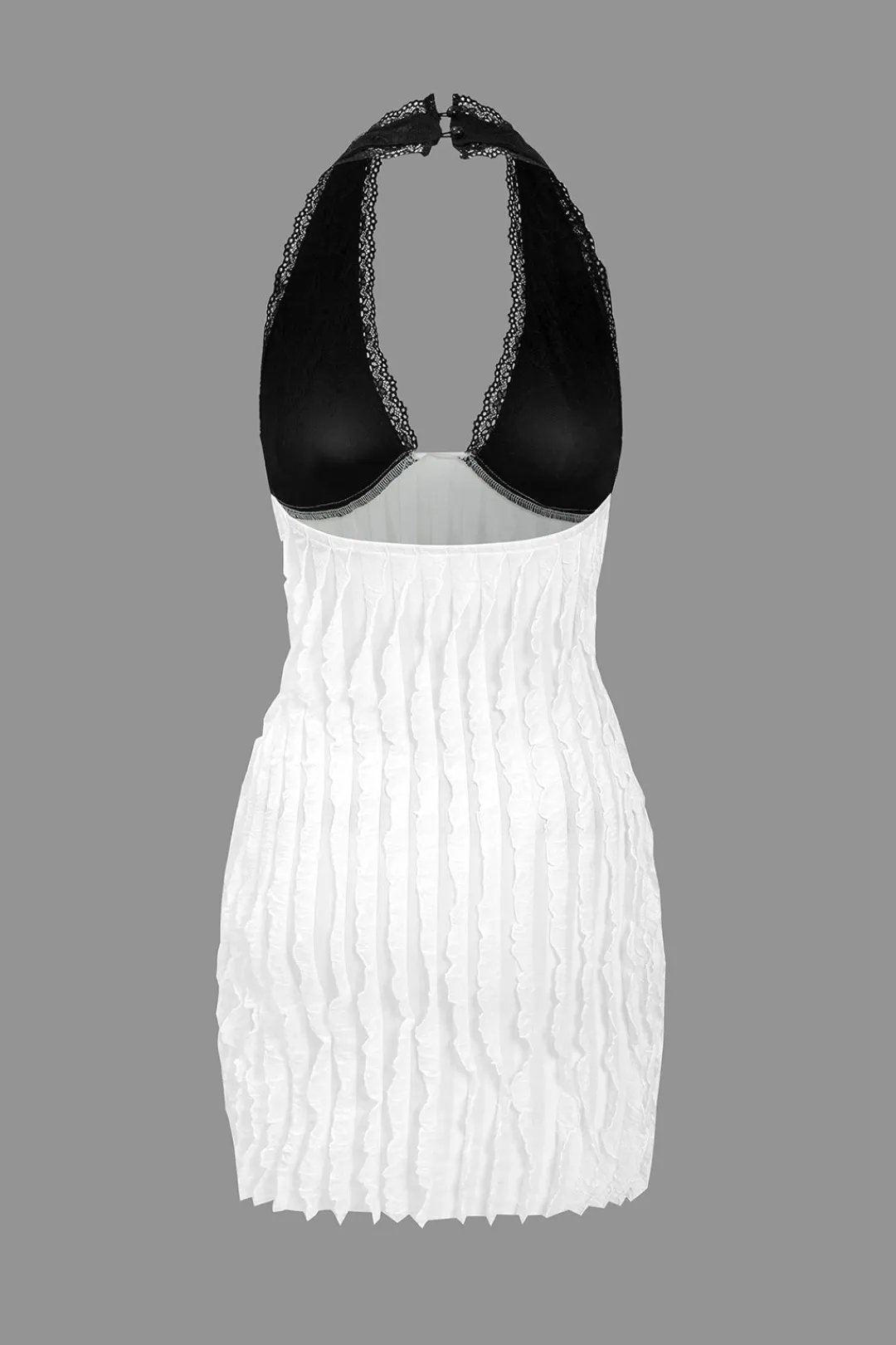 MICAS Mini Dresses-Color Block Backless Mini Dress Contrast Color