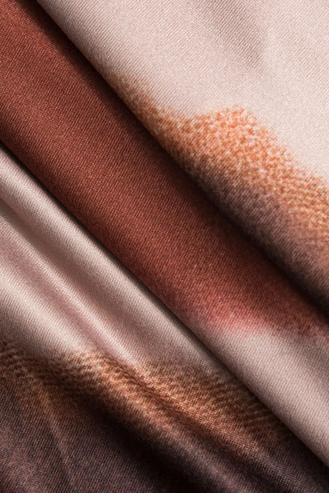 MICAS Skirts-Color Block Print Slit Midi Skirt