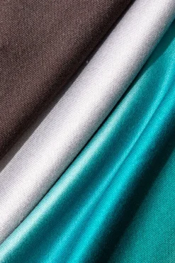 MICAS Skirts-Color Block Print Slit Midi Skirt