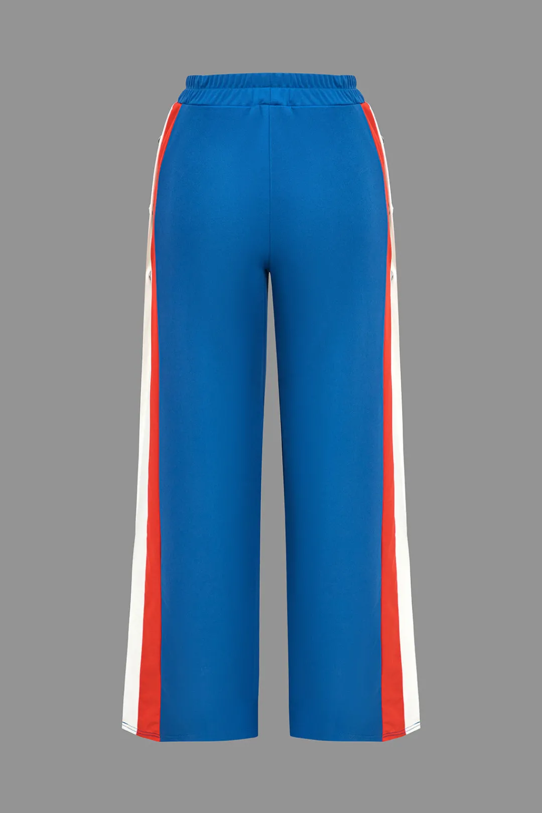 MICAS Pants-Color Block Wide Leg Trousers