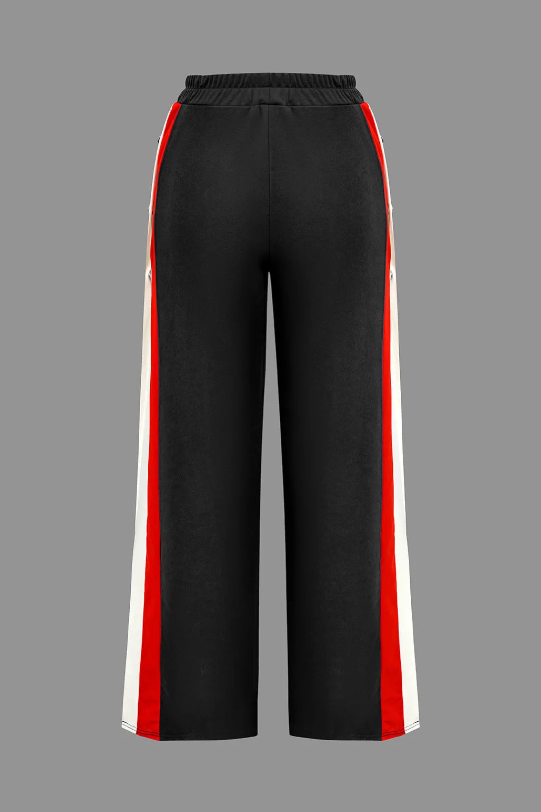 MICAS Pants-Color Block Wide Leg Trousers