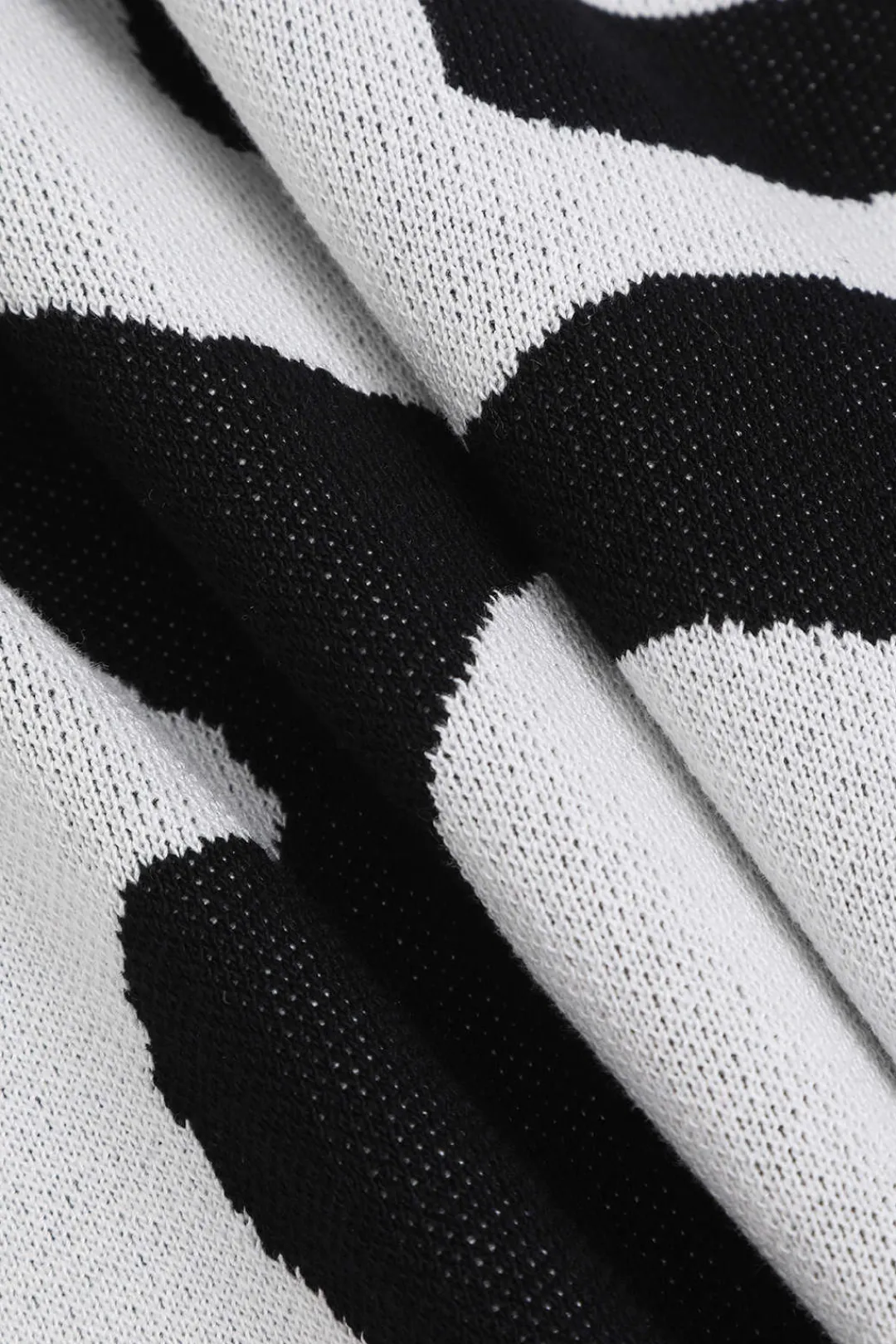 MICAS Knitwear|Knit Dresses-Colorblock One Shoulder Slit Knit Dress