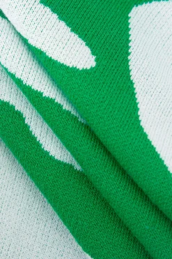 MICAS Knitwear|Knit Dresses-Colorblock One Shoulder Slit Knit Dress