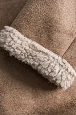 MICAS Outerwear|Outerwear-Contrast Binding V-shape Cut Jacket LIGHT BROWN