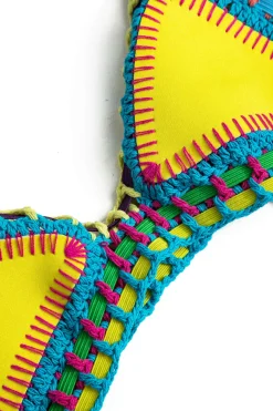 MICAS Swimwear|Vacation Sets-Contrast Crochet Trim Bikini Set