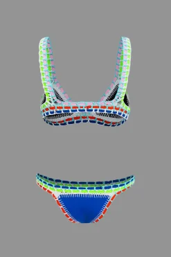 MICAS Swimwear|Vacation Sets-Contrast Crochet Trim Bikini Set