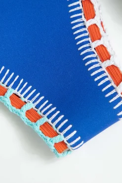 MICAS Swimwear|Vacation Sets-Contrast Crochet Trim Bikini Set