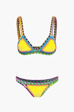MICAS Swimwear|Vacation Sets-Contrast Crochet Trim Bikini Set
