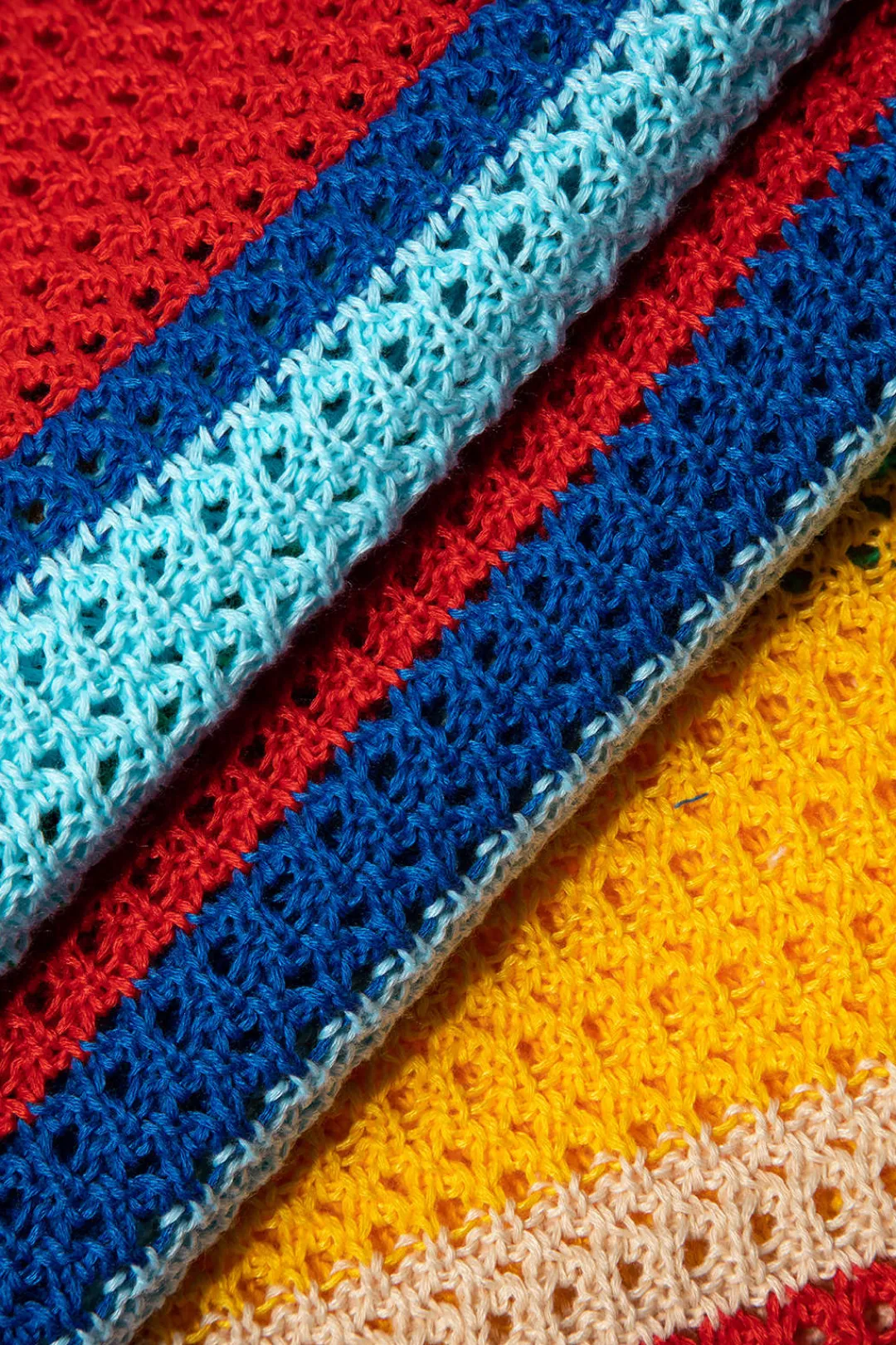 MICAS Knit Dresses-Contrast Hollow Out Tank Mini Dress MULTICOLOR