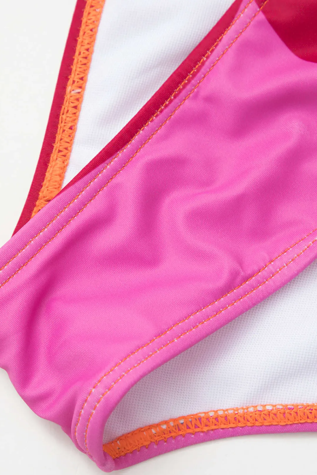 MICAS Swimwear|Vacation Sets-Contrast One Shoulder Bodysuit And Wrap Skirt Set MULTICOLOR