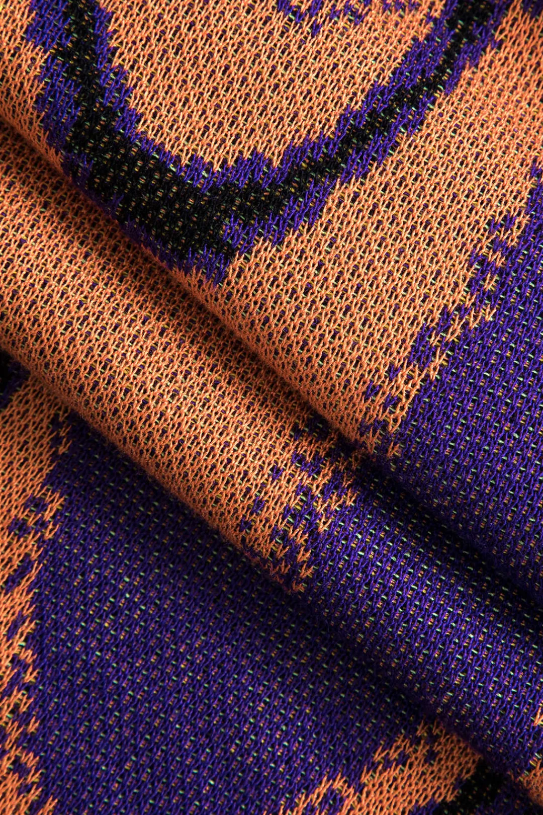 MICAS Knit Dresses-Contrast Print Knit Zipper Back Dress MULTICOLOR