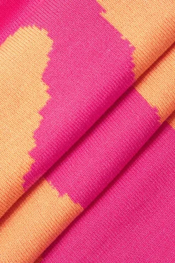 MICAS Knitwear|Knit Dresses-Contrast Sleeveless Knit Mini Dress