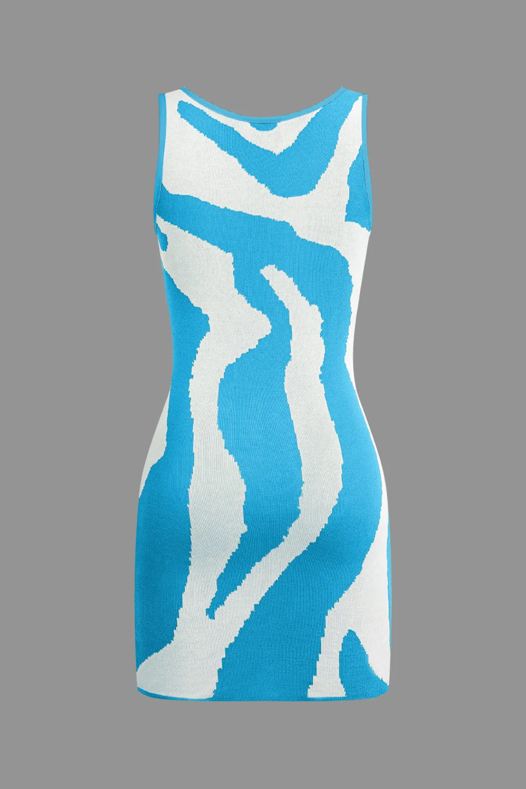 MICAS Knitwear|Knit Dresses-Contrast Sleeveless Knit Mini Dress