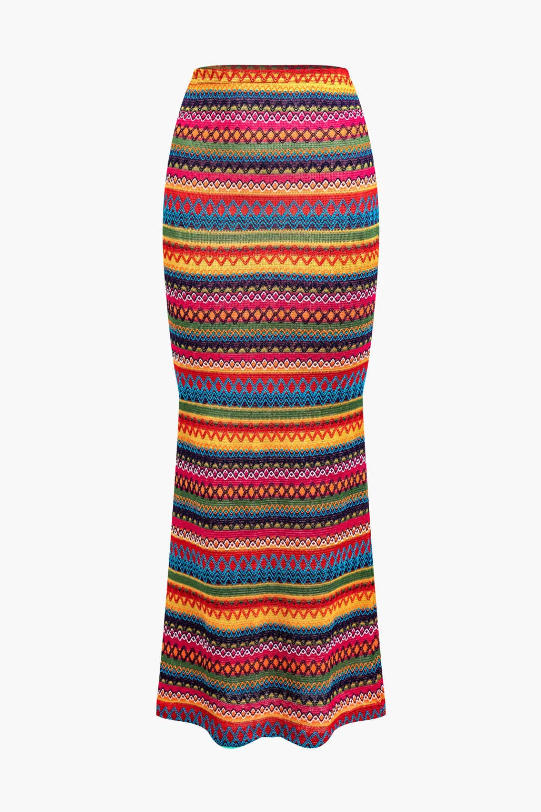 MICAS Skirt Sets-Contrast Stripe Cami Top And Skirt Set MULTICOLOR