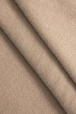 MICAS Knitwear|Knit Sets-Contrast Sweater And Skirt Set KHAKI