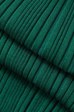 MICAS Knitwear|Knit Dresses-Contrast Trim Button Down Knitted Dress