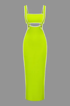 MICAS Vacation Sets-Contrast Trim Tube Top And Pinafore Dress Set