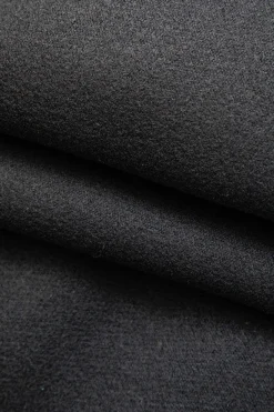 MICAS Outerwear|Outerwear-Contrast Trim Wool-blend Coat With Tassel Scarf