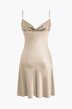 MICAS Lingerie & Sleepwear-Cowl Neck Slip Dress Lingerie
