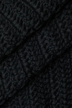 MICAS Knitwear|Knit Bottoms-Crochet Shell Tassel Knit Skirt