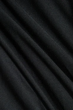 MICAS Tank Tops & Cami-3D Flower Contrast Halter Tank Top BLACK