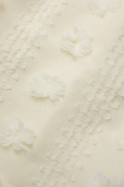 MICAS Maxi Dresses-3D Flower Cross Strap Tiered Maxi Dress BEIGE