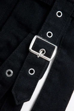 MICAS Jeans-Denim Belted High Waist Multiple Pocket Jeans BLACK