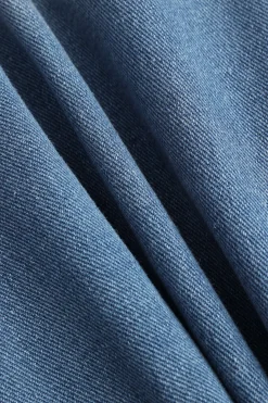 MICAS Jeans-Denim Button High Waist Straight Leg Jeans LIGHT WASH BLUE