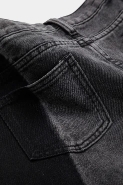 MICAS Skirts-Denim Button Pocket Skirt DARK GRAY