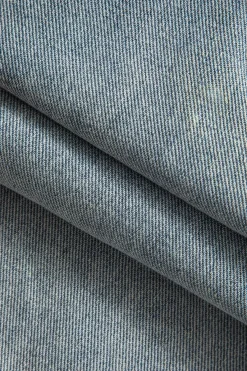 MICAS Jeans-Denim Patchwork Design Jeans LIGHT WASH BLUE