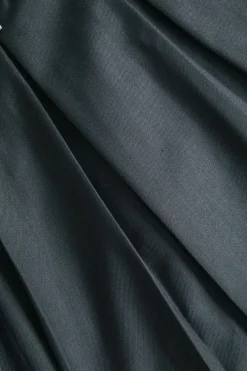 MICAS Skirts-Denim Patchwork Mini Skirt STEEL