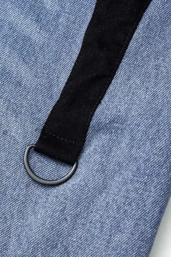 MICAS Jeans-Denim Patchwork Straight Leg Jeans BABY BLUE