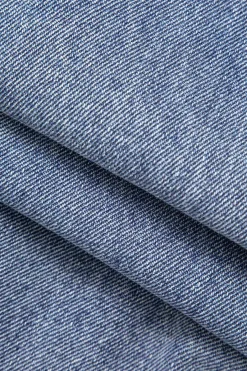 MICAS Jeans-Denim Patchwork Straight Leg Jeans BABY BLUE