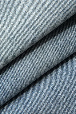 MICAS Jeans-Denim Ripped Fringe Cut Out Jeans MID WASH BLUE