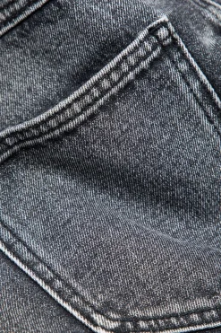 MICAS Skirts-Denim Zip Up Mini Skirt