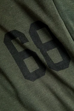 MICAS Pants-Digital Pattern Print Shirred Waistband Pocket Trousers MILITARY