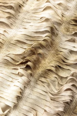 MICAS Vacation Sets|Skirt Sets-Distressed V-neck Cap Sleeve Crop Top And Slit Maxi Skirt Set