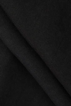 MICAS Pants-Draped Wrap Straight Leg Suit Pants BLACK