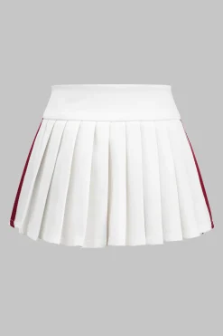 MICAS Skirts-Drawstring Ruched Patchwork Skirt