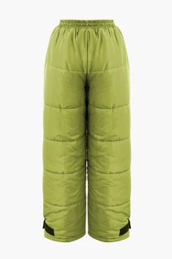 MICAS Pants-Drawstring Waist Puffer Pants