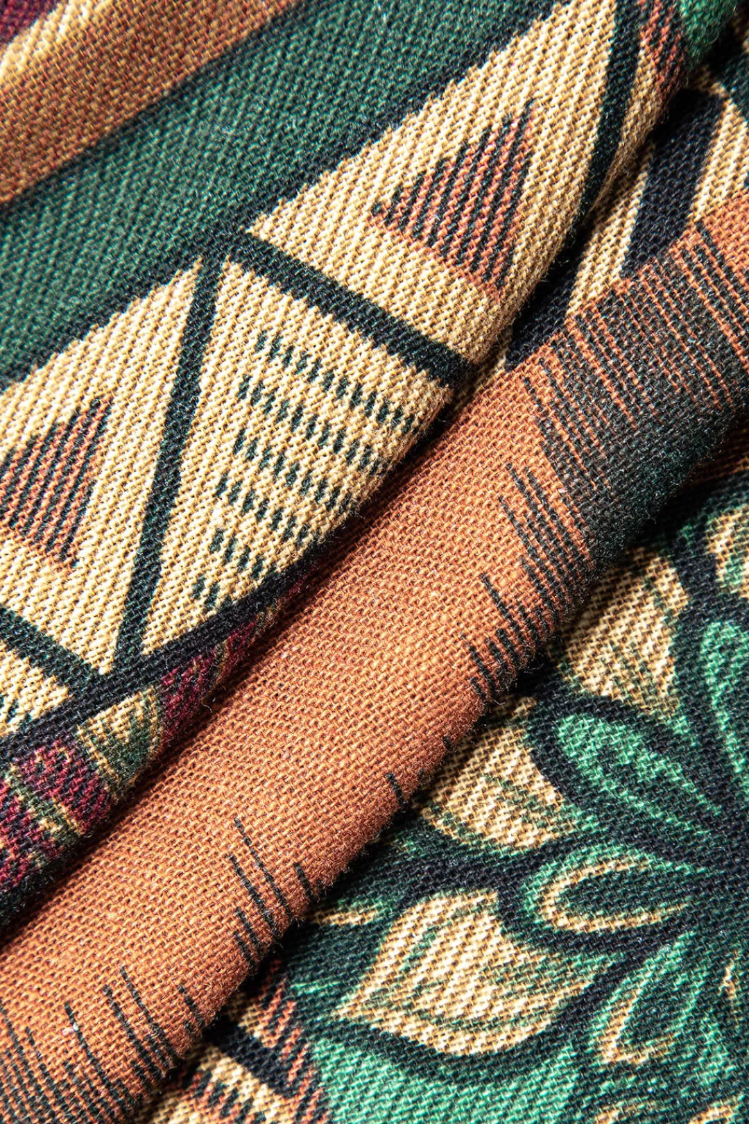 MICAS Skirts-Ethnic Pattern Beaded Fringe Mini Skirt MULTICOLOR