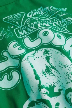 MICAS T-Shirts|Tank Tops & Cami-Eye Look Graphic Knot Hem T-Shirt