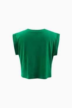 MICAS T-Shirts|Tank Tops & Cami-Eye Look Graphic Knot Hem T-Shirt