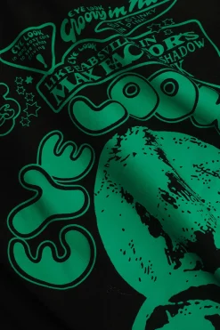 MICAS T-Shirts|Tank Tops & Cami-Eye Look Graphic Knot Hem T-Shirt